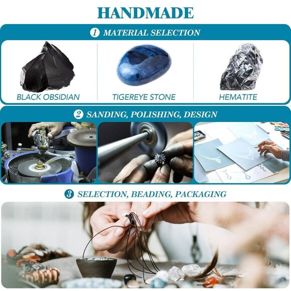 Triple Protection Bracelet - for Protect & Balance - Energy Crystal Bracelets fo - Picture 5 of 8